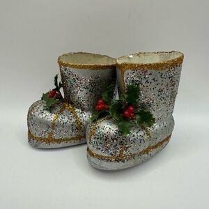 Vintage Christmas decorative boots